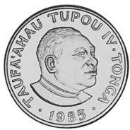 () Монета Тонга 1985 год 1 паанга ""  Биметалл (Серебро - Ниобиум)  UNC